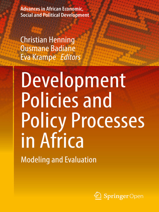 Title details for Development Policies and Policy Processes in Africa by Christian Henning - Available